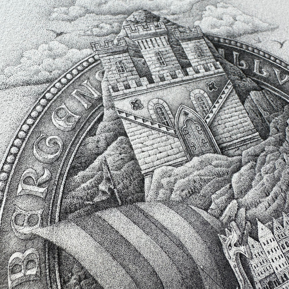 Tegning a Bergens bysegl