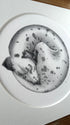 Dalmatian Pet Portrait with Passepartout