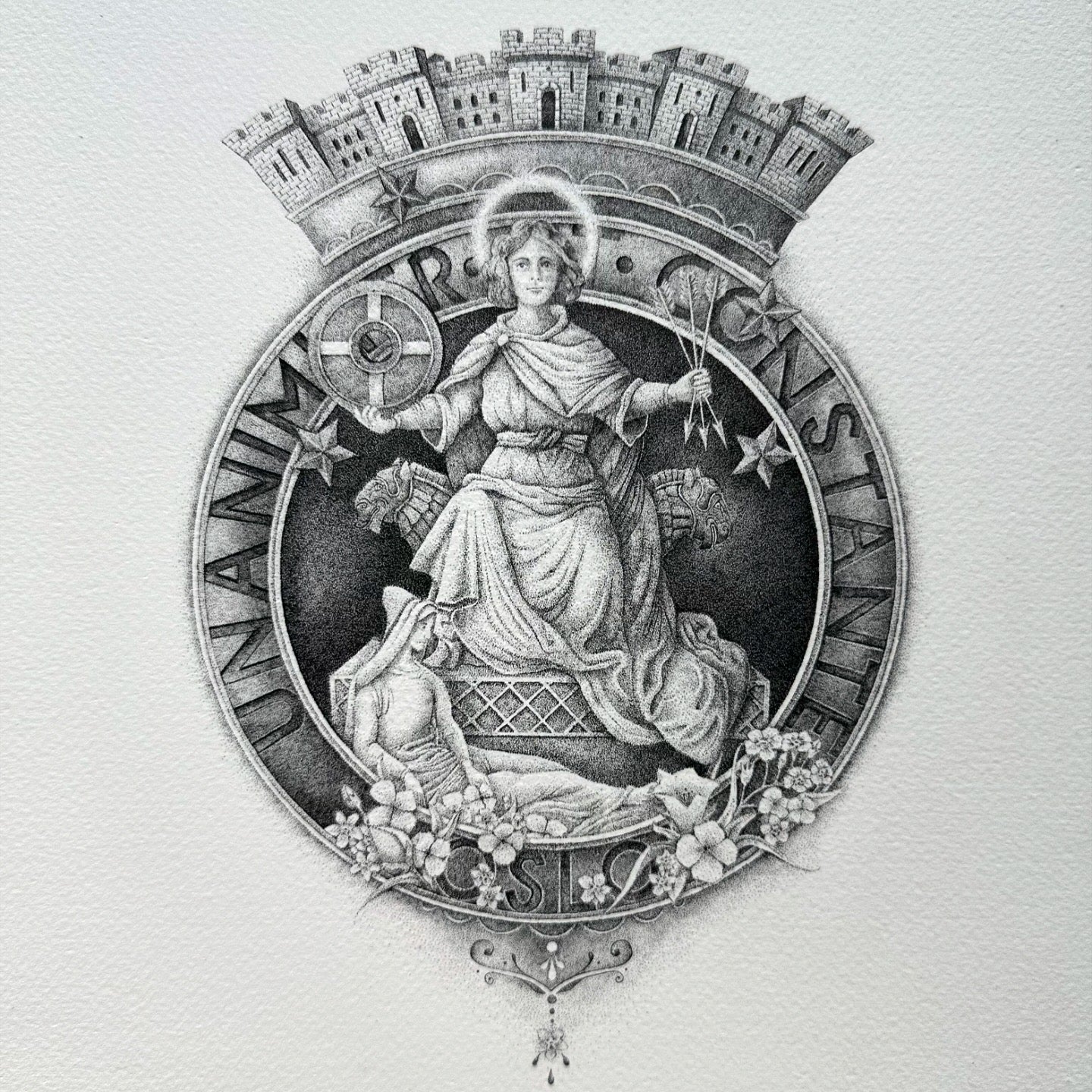 Tegning av Oslos St Hallvard