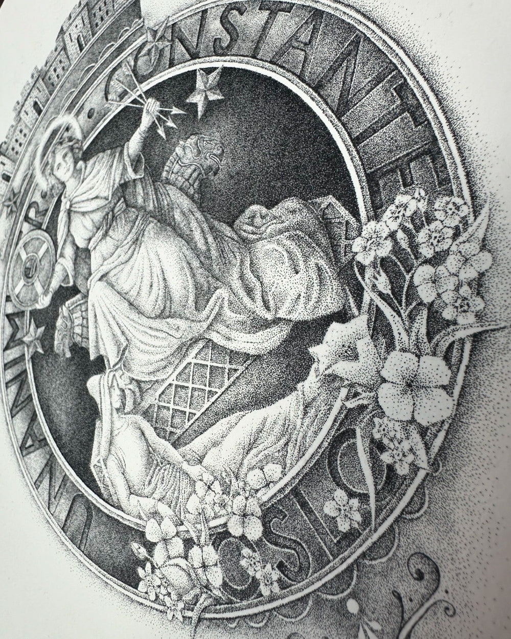 Tegning av StHallvard